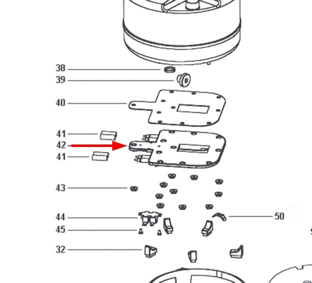 Vaporetto Eco Pro 3000 Pieces Detachees.Resistance Repere 42 Polti Pom0s04135