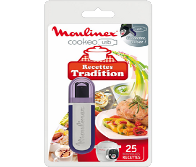 Clé USB 25 recettes tradition pour Cookeo MOULINEX ...